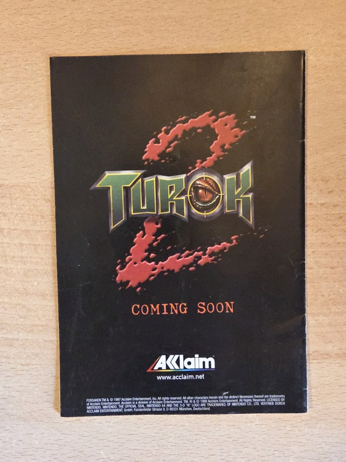 N64 Nintendo 64 Forsaken 64 Spielanleitung NOE