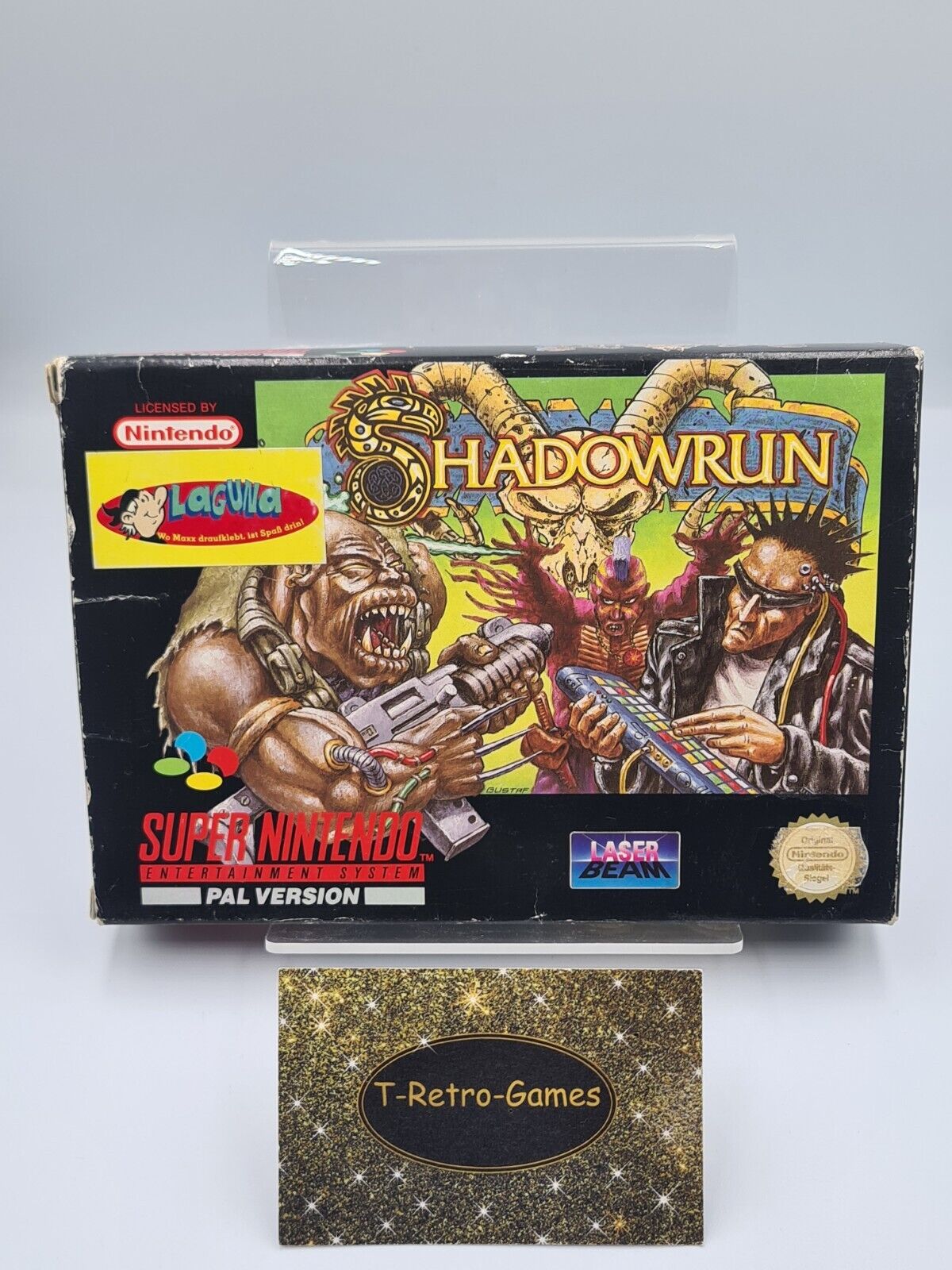 SNES Super Nintendo Shadowrun mit OVP und Anleitung NOE/SFRG - T-Retro-Games