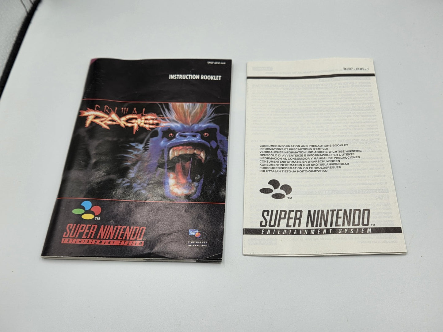 SNES Super Nintendo Primal Rage mit OVP und Anleitung EUR