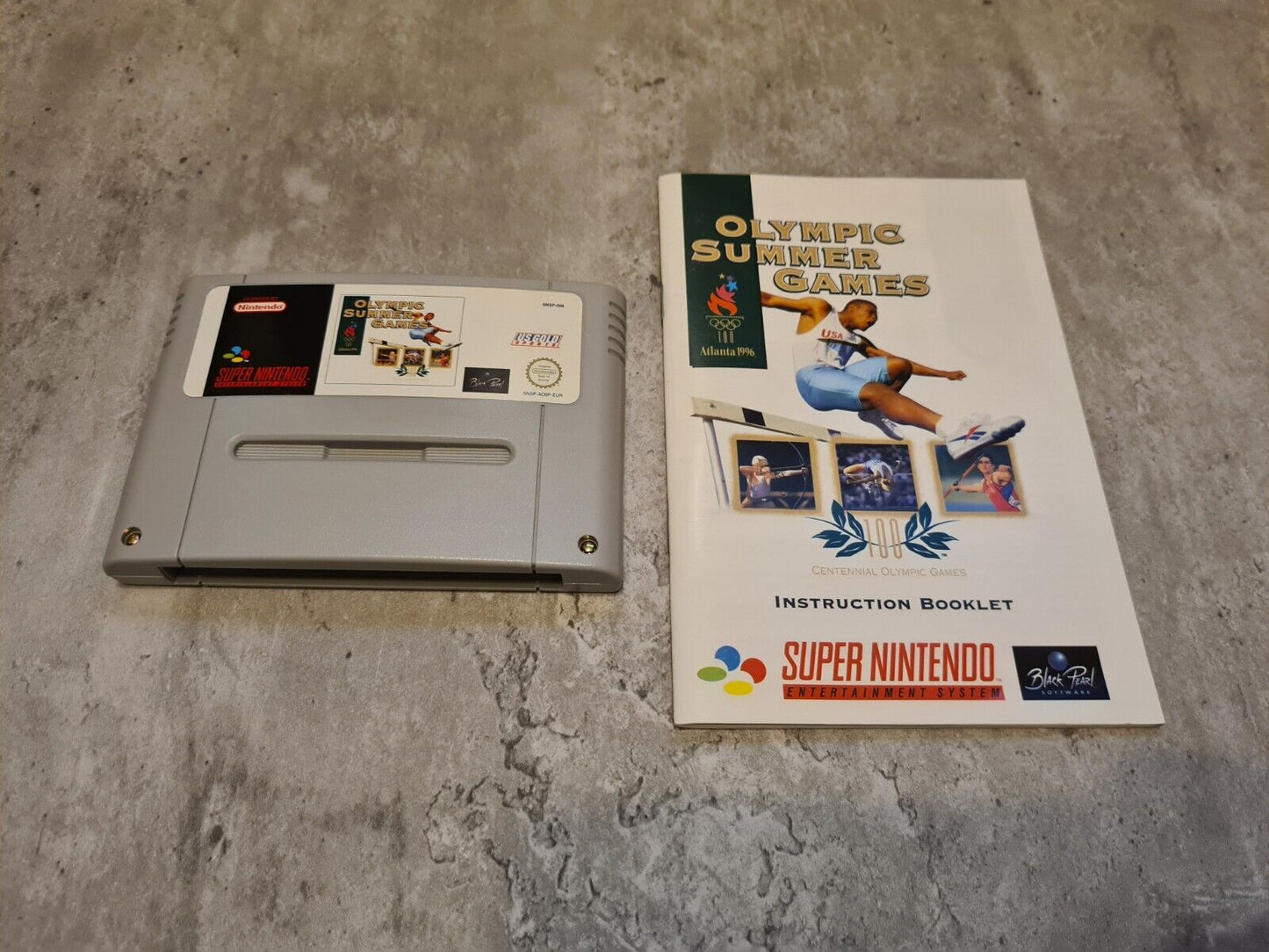 SNES Super Nintendo Olympic Summer Games mit OVP und Anleitung EUR - T-Retro-Games
