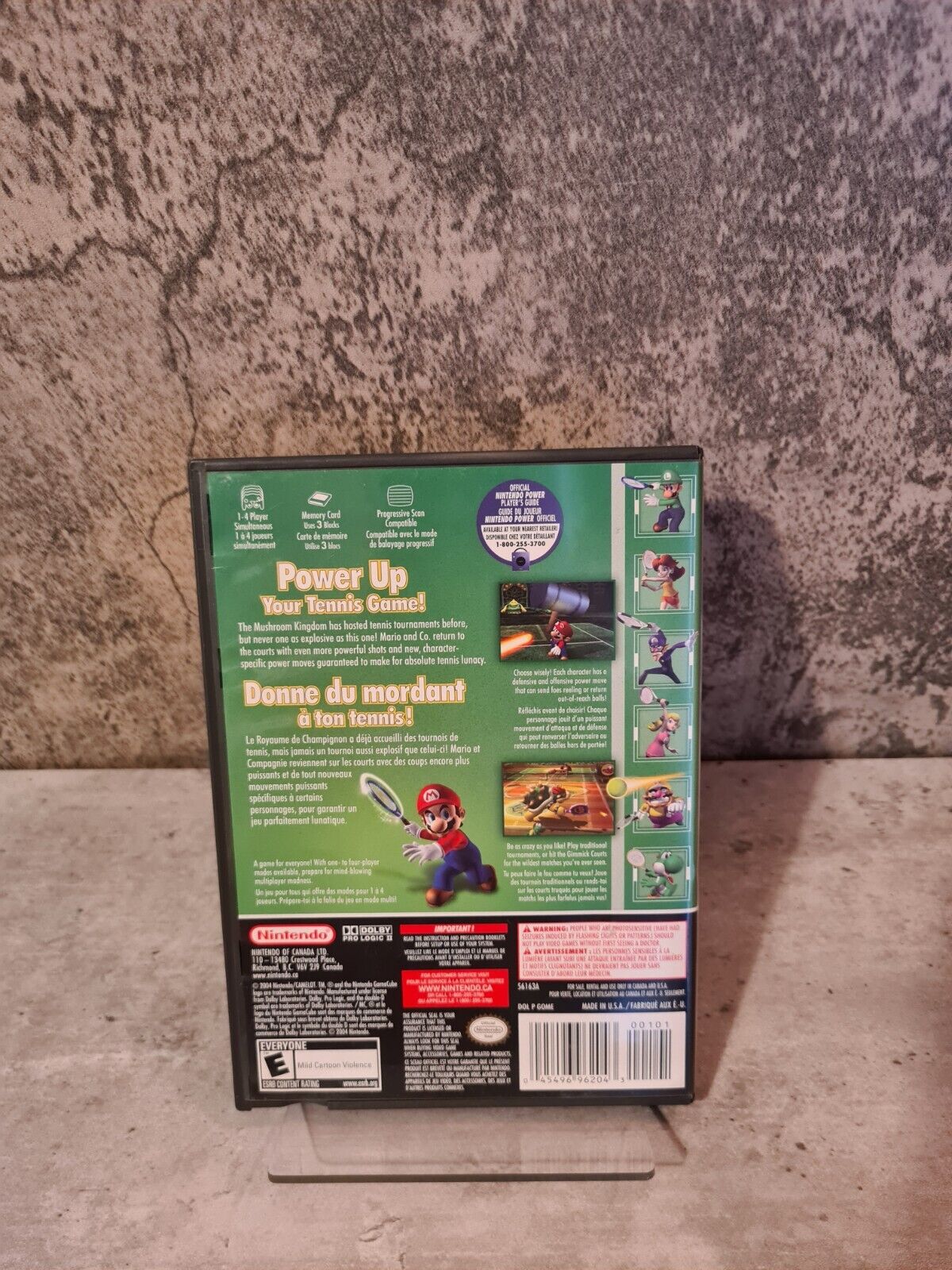 Nintendo GameCube Mario Power Tennis mit OVP und Anleitung USA NTSC - T-Retro-Games