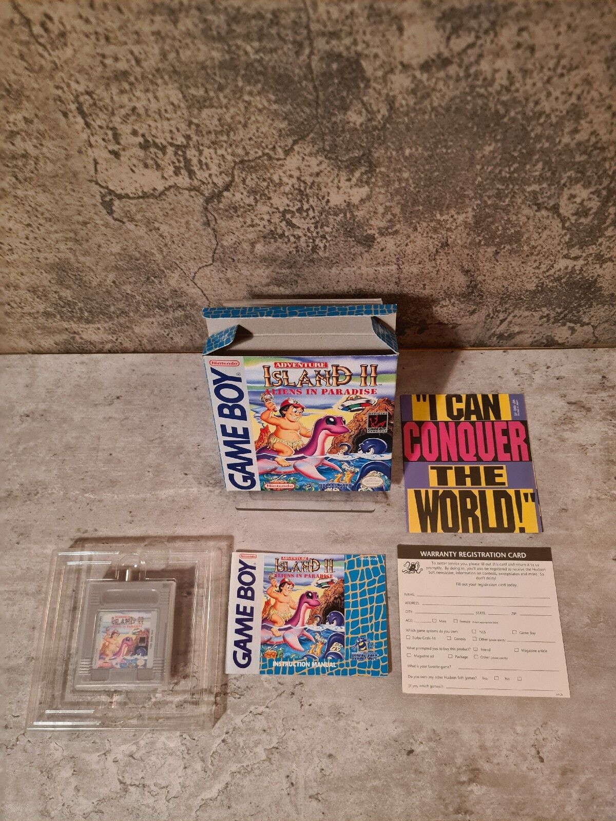 Game Boy Classic Adventure Island II Aliens in Paradise mit OVP + Anleitung USA