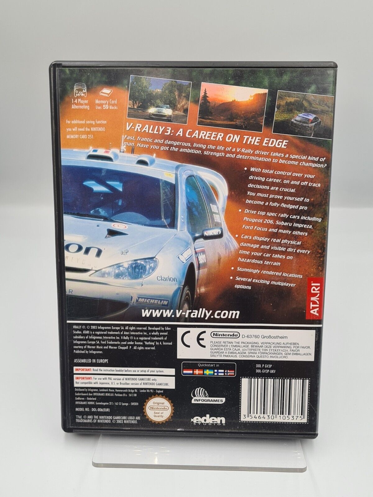 Nintendo GameCube V-Rally 3 mit OVP und Anleitung UKV