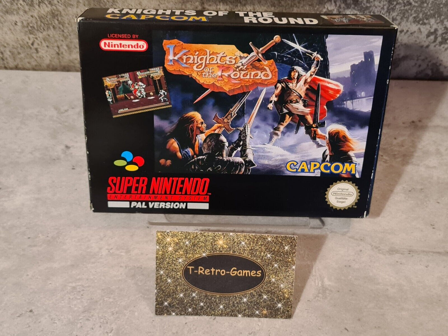 SNES Super Nintendo Knights of The Round mit OVP und Anleitung NOE - T-Retro-Games