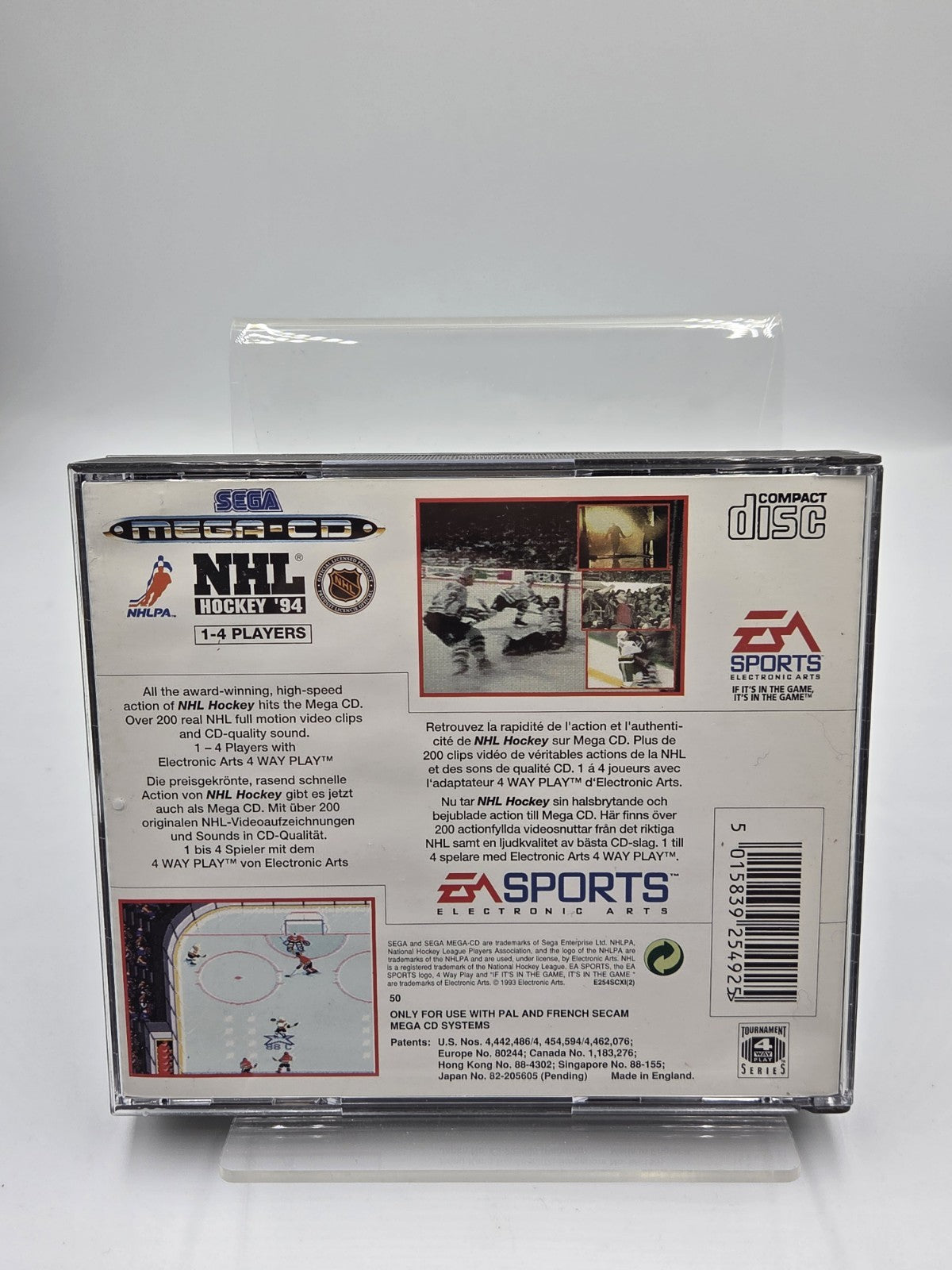 Sega Mega-CD NHL Hockey 94 mit OVP und Anleitung Multi Language