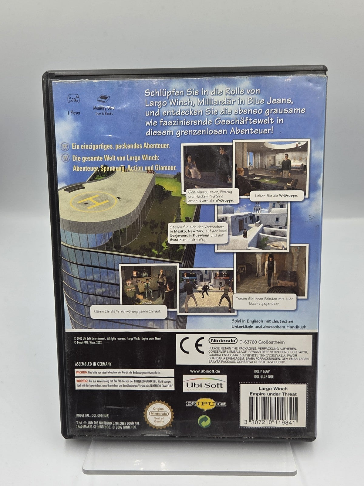 Nintendo GameCube Largo Winch Empire Under Threath mit OVP NOE