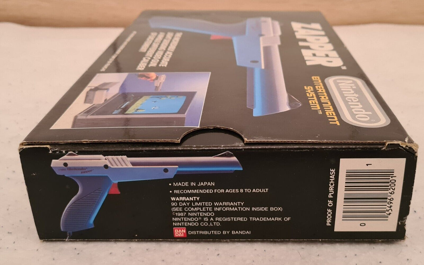 Nintendo NES Zapper Light Gun 1985 Grau Grey OVP - T-Retro-Games