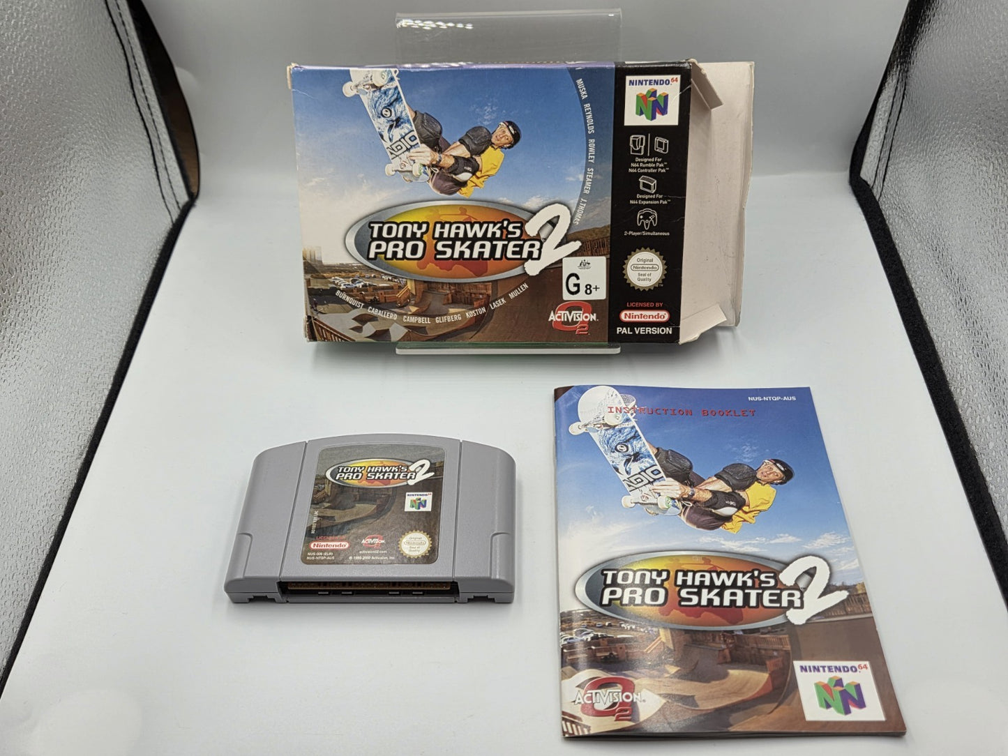 N64 Nintendo 64 Tony Hawk's Pro Skater 2 mit OVP und Anleitung AUS