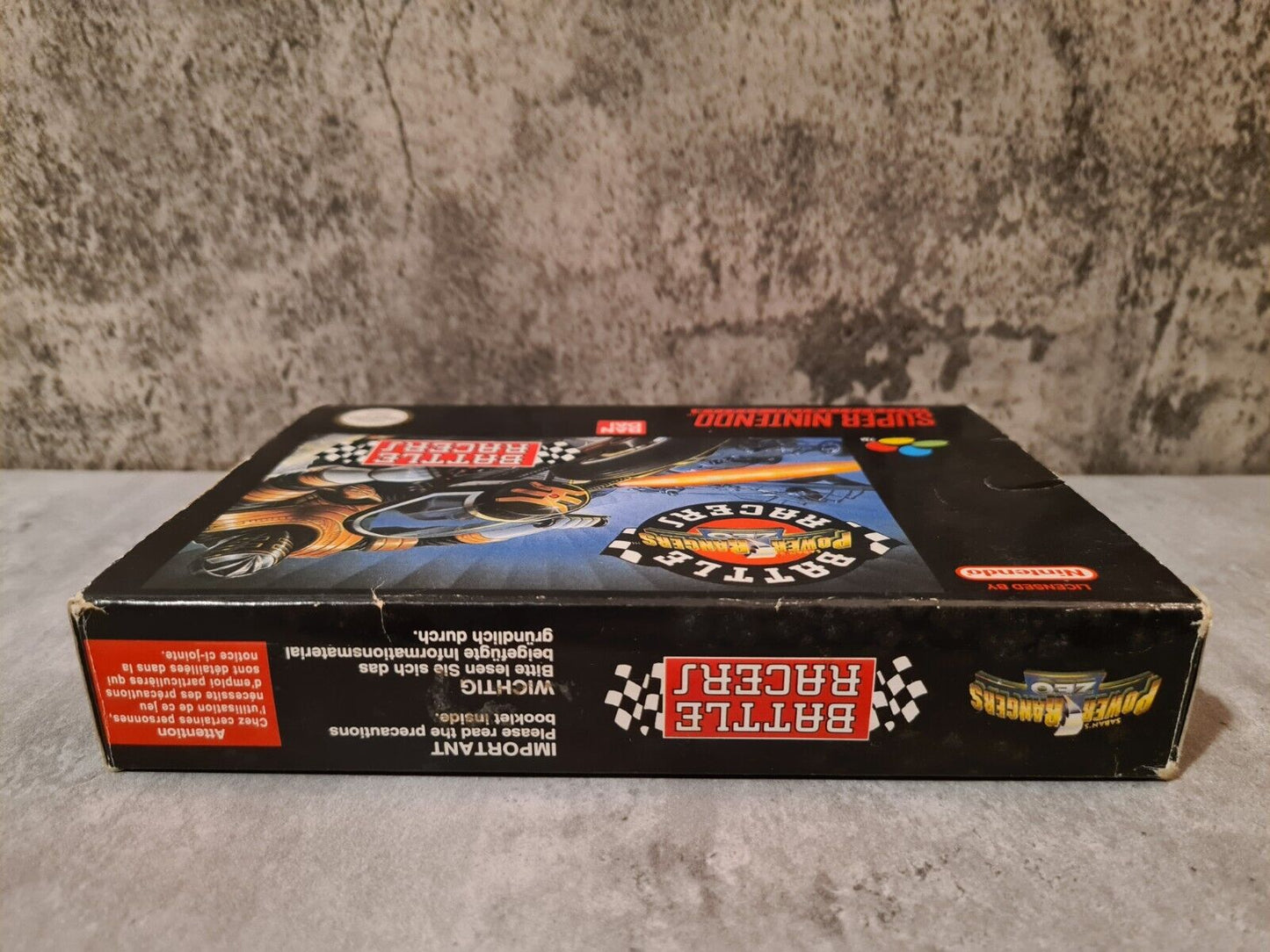 SNES Super Nintendo Power Rangers Zeo Battle Racers mit OVP und Anleitung EUR - T-Retro-Games
