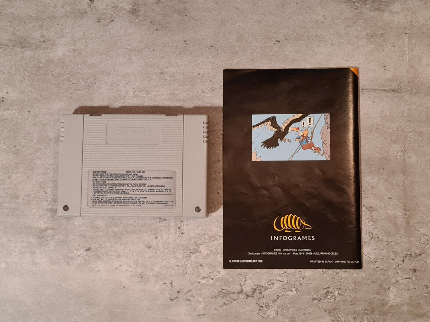 SNES Super Nintendo TinTin Le Temple Du Soleil mit OVP und Anleitung FAH - T-Retro-Games
