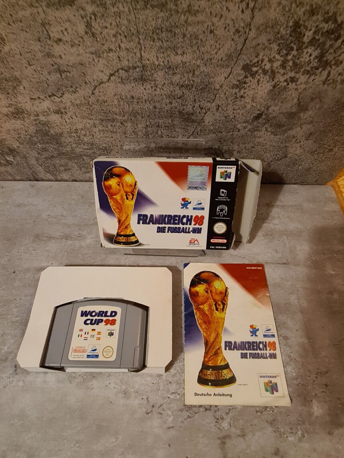 N64 Nintendo 64 Frankreich 98 Die Fußball-WM mit OVP und Anleitung NOE - T-Retro-Games