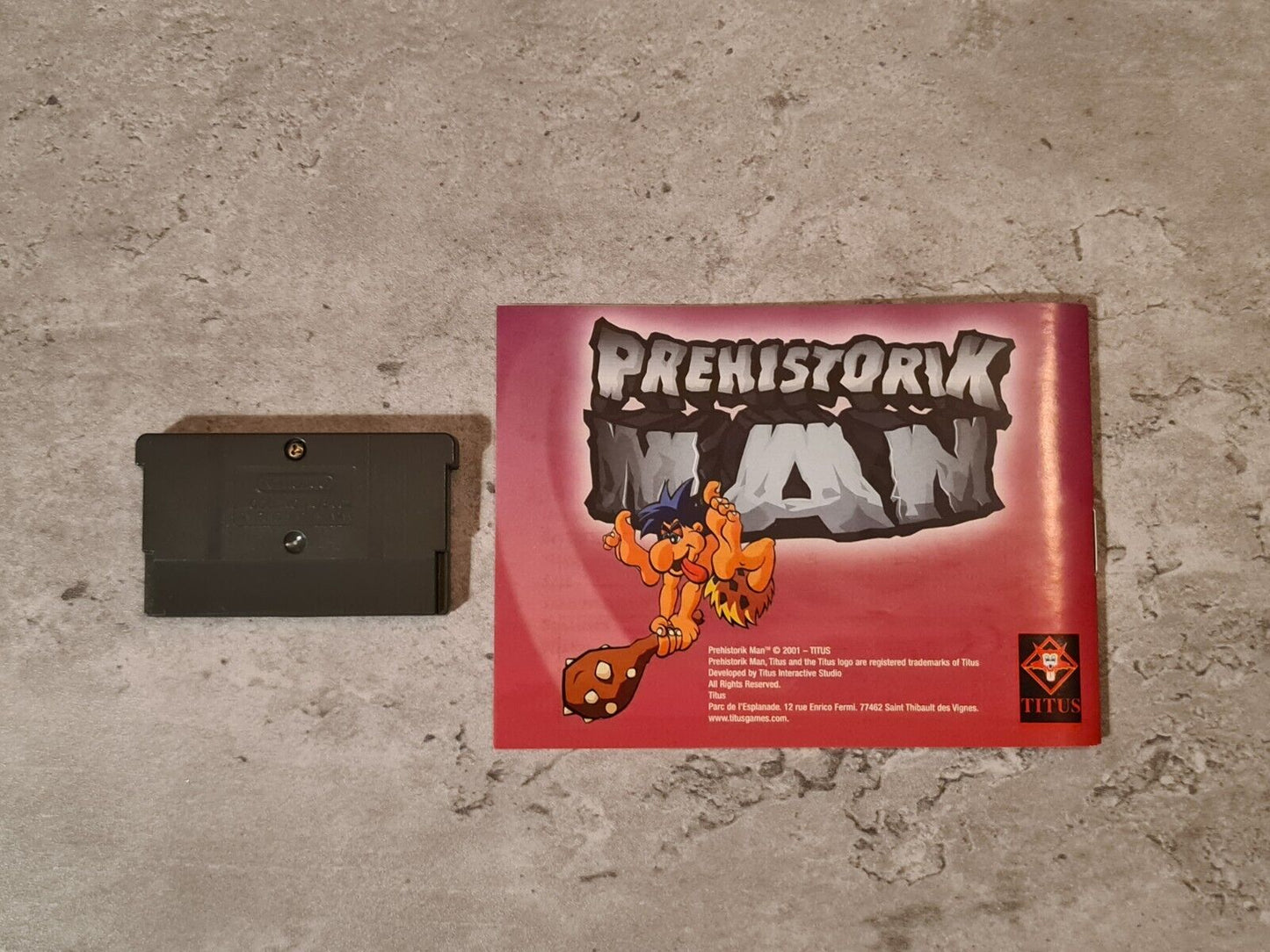 Nintendo Game Boy Advance Prehistorik Man mit OVP und Anleitung EUR - T-Retro-Games
