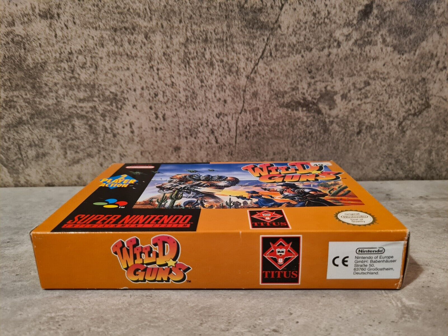 SNES Super Nintendo Wild Guns mit OVP und Anleitung EUR