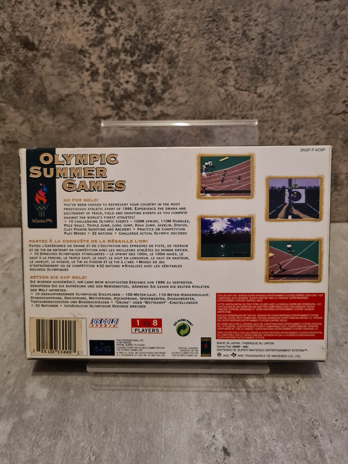 SNES Super Nintendo Olympic Summer Games mit OVP und Anleitung EUR - T-Retro-Games
