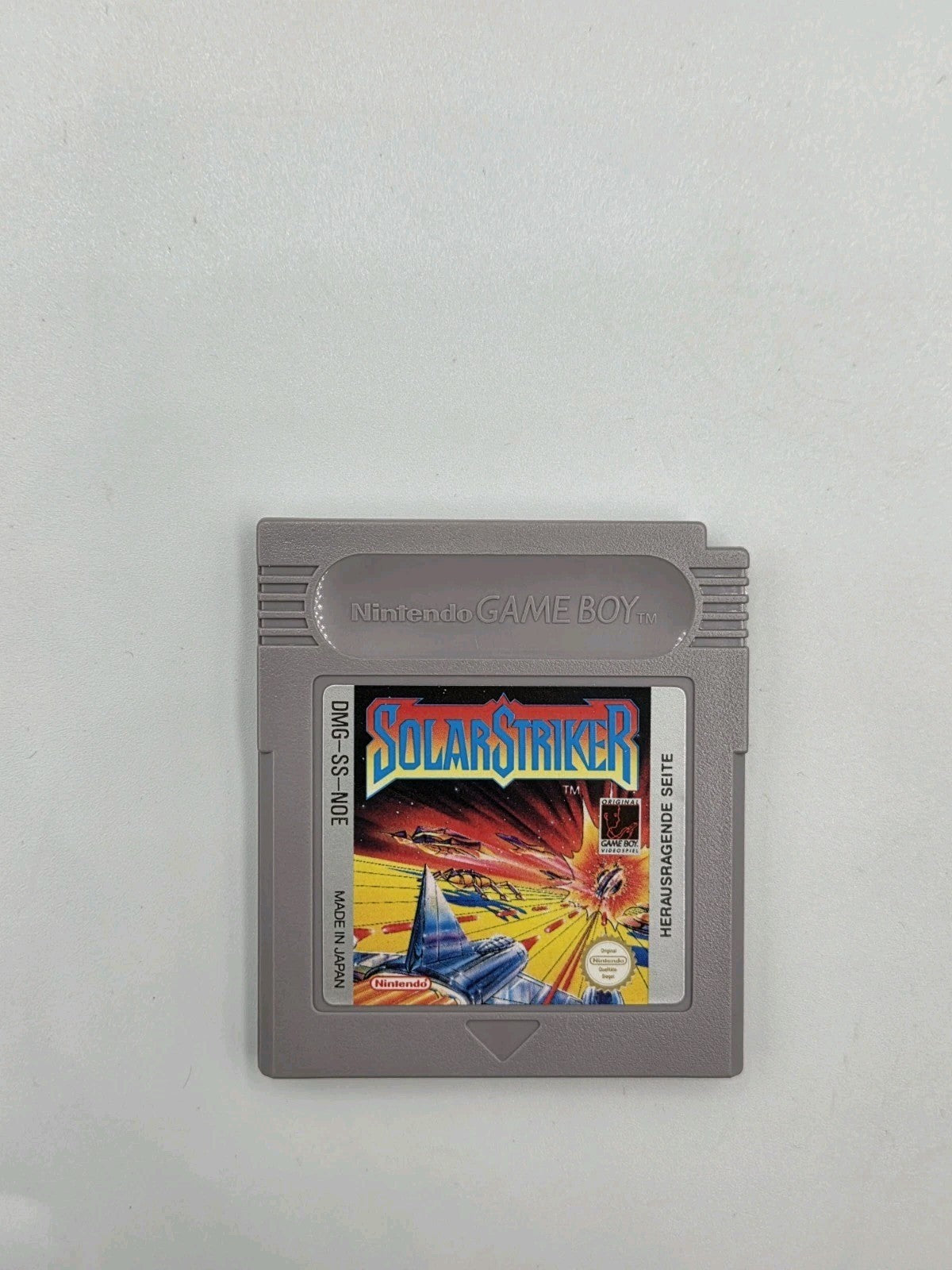 Nintendo Game Boy Classic Spiel SolarStriker mit OVP und Anleitung NOE