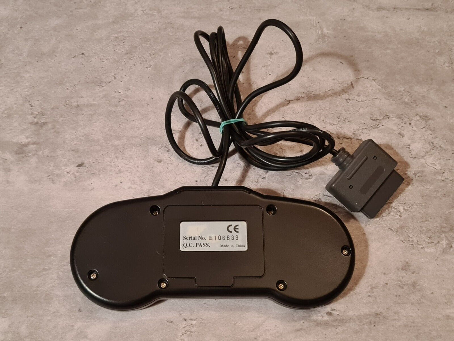 SNES Super Nintendo Turbo Pad Joystick Controller Schwarz Black - T-Retro-Games