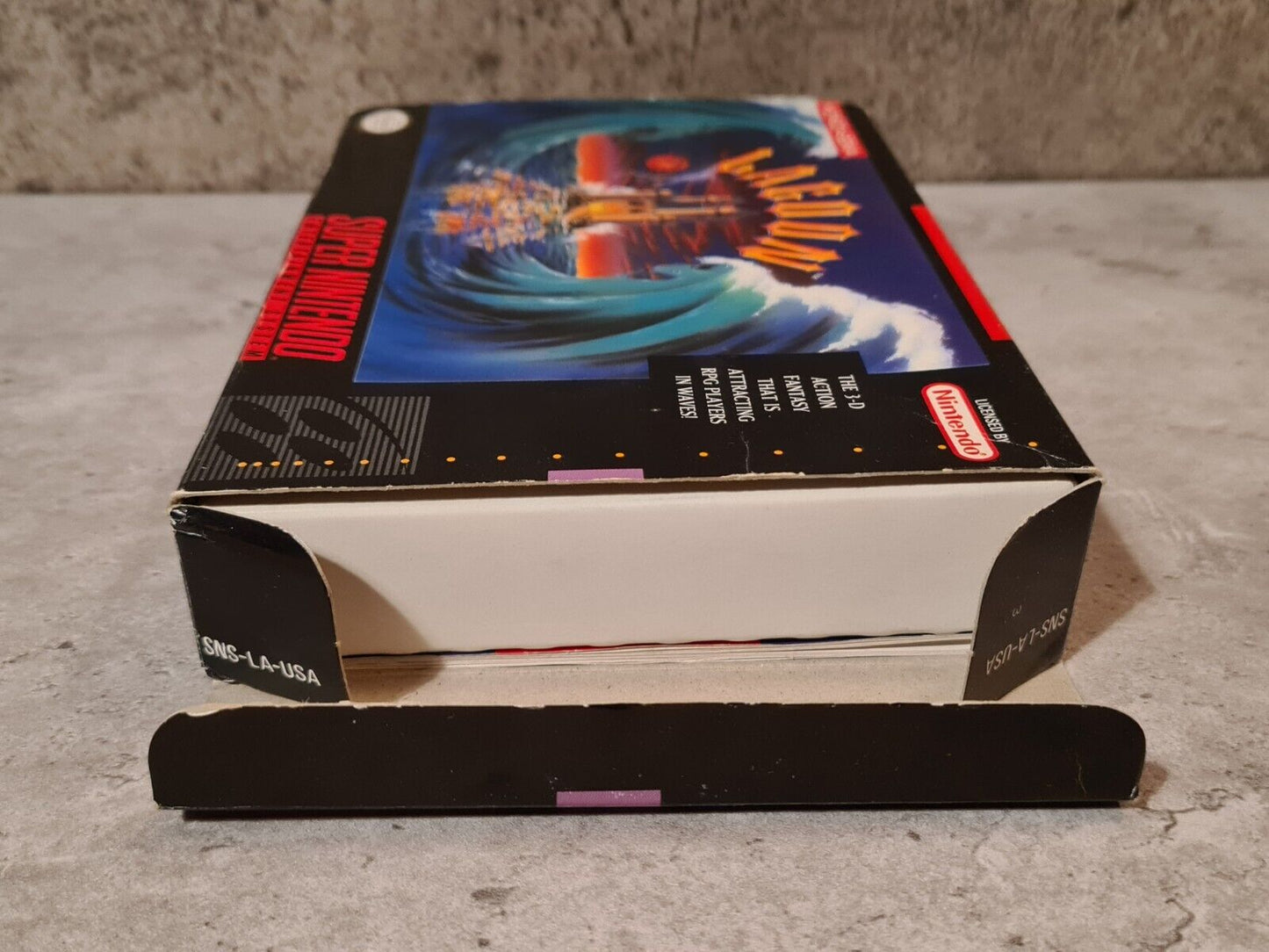 SNES Super Nintendo Lagoon mit OVP und Anleitung NTSC USA - T-Retro-Games