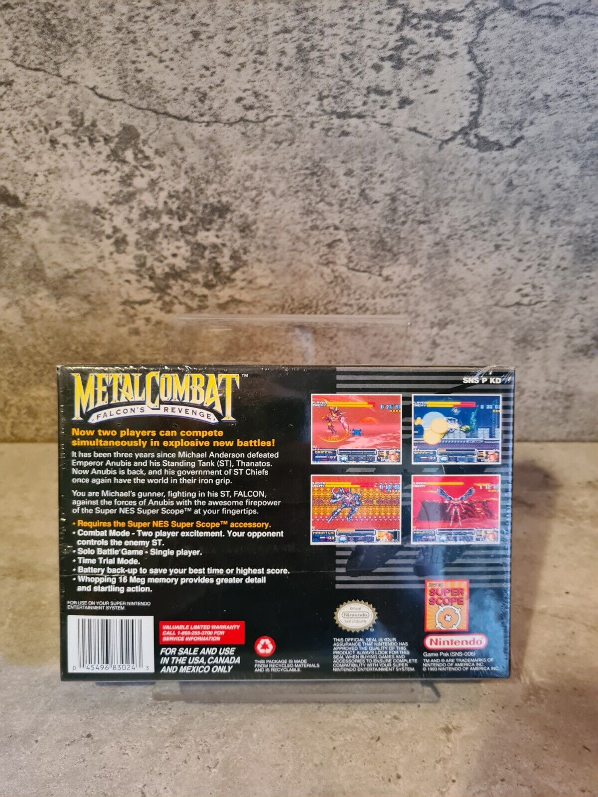 SNES Super Nintendo Metal Combat Falcon's Revenge Neu Sealed NTSC USA - T-Retro-Games