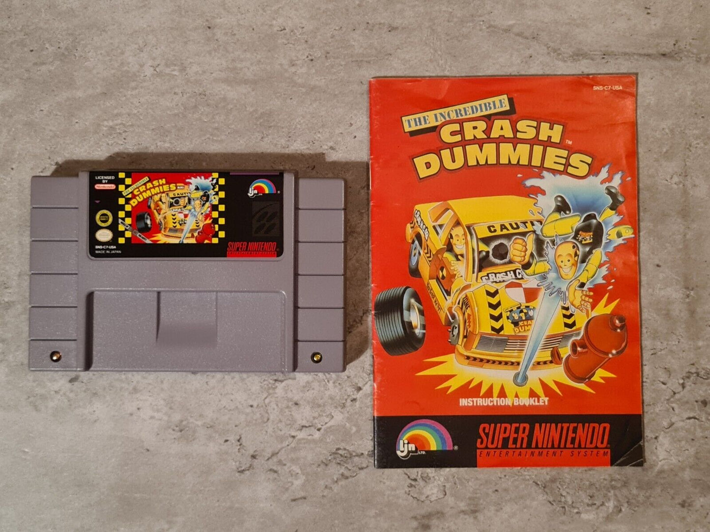 SNES Super Nintendo The Incredible Crash Dummies mit OVP und Anleitung NTSC USA - T-Retro-Games