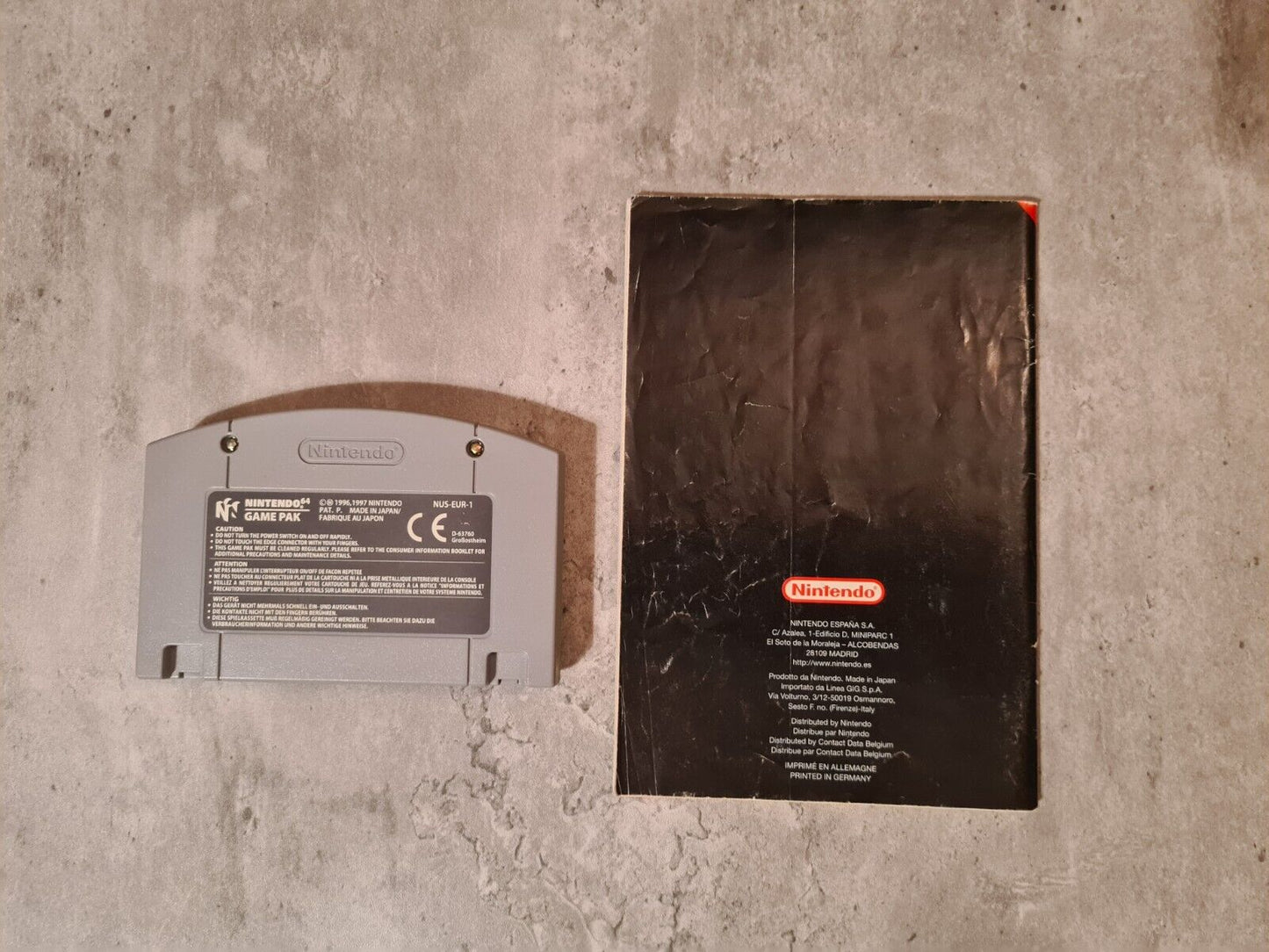 N64 Nintendo 64 Mario Kart 64 mit OVP und Anleitung EUR - T-Retro-Games