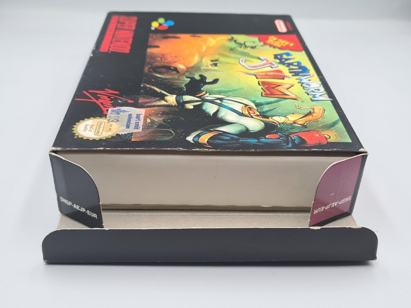 SNES Super Nintendo Earthworm Jim mit OVP und Anleitung EUR - T-Retro-Games