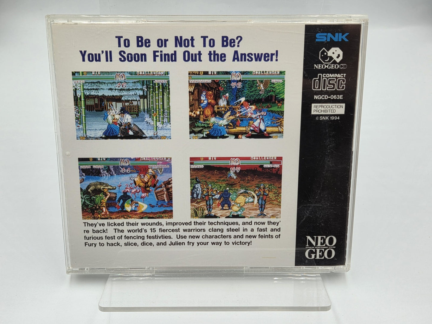 NeoGeo CD Spiel Samurai Shodown II 2 mit OVP und Anleitung Japan
