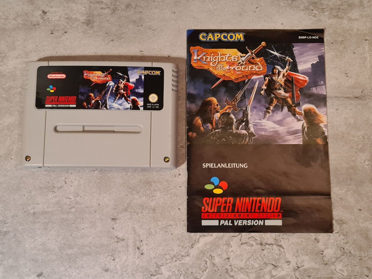 SNES Super Nintendo Knights of The Round mit OVP und Anleitung NOE - T-Retro-Games