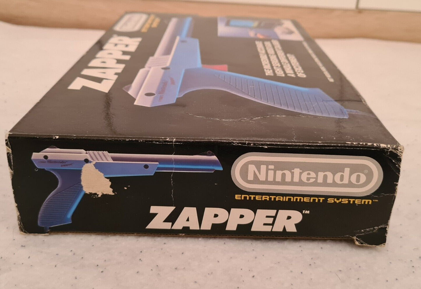Nintendo NES Zapper Light Gun 1985 Grau Grey OVP - T-Retro-Games