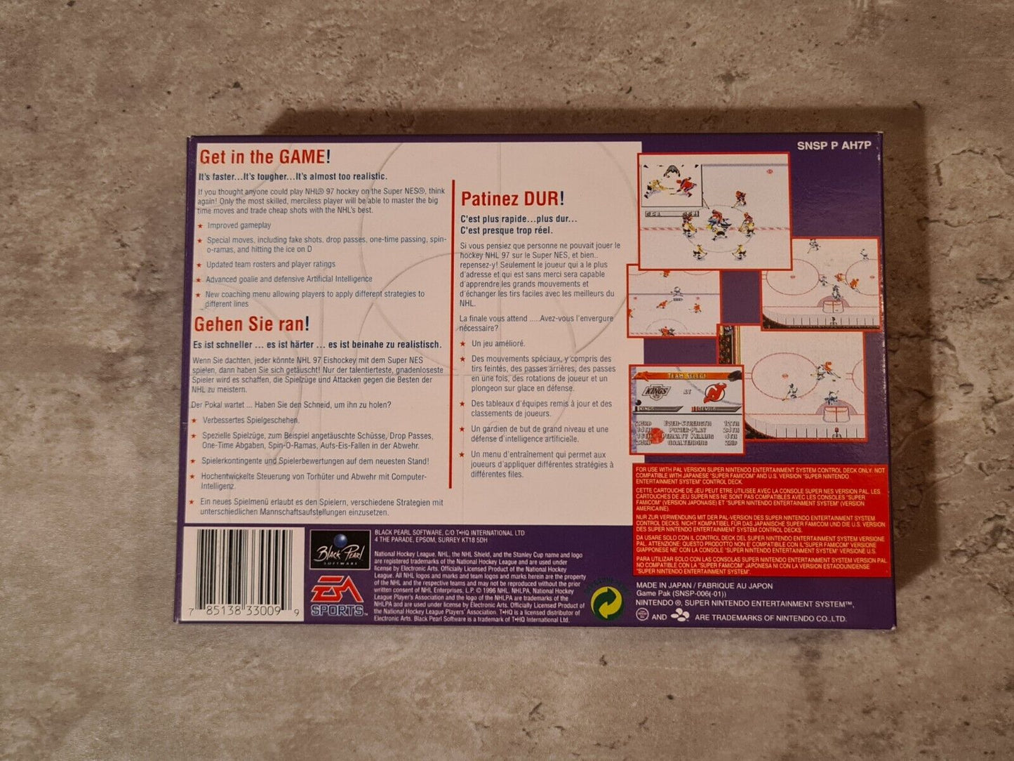 SNES Super Nintendo NHL 97 New Old Stock Neu unbenutzt - T-Retro-Games