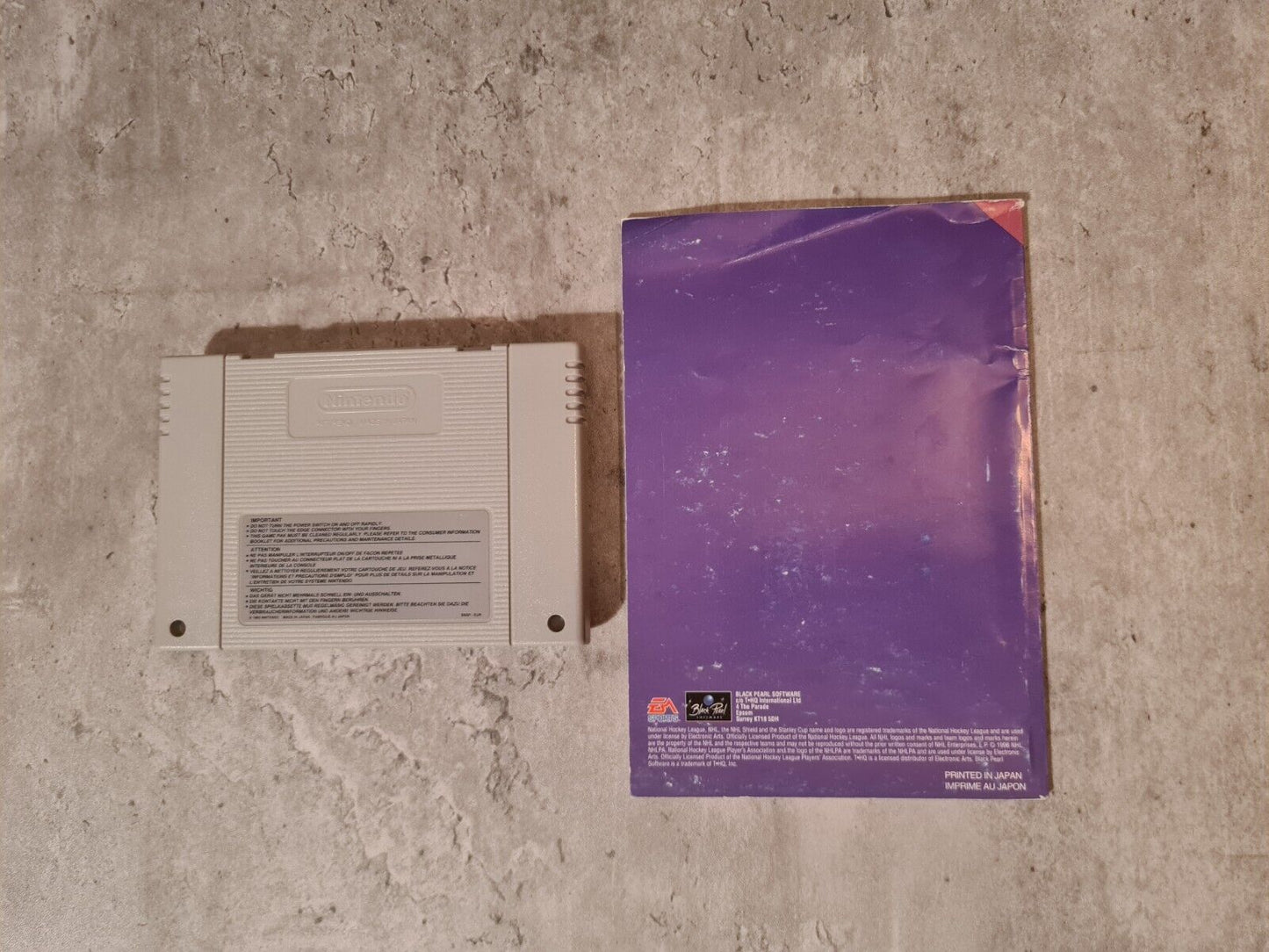 SNES Super Nintendo NHL 97 mit OVP und Anleitung EUR - T-Retro-Games