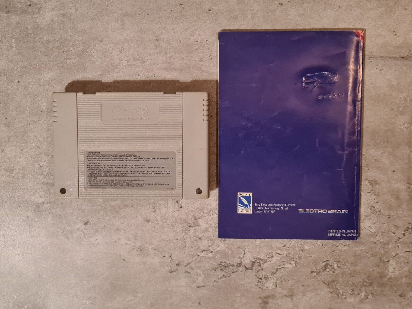 SNES Super Nintendo Vortex mit OVP und Anleitung EUR - T-Retro-Games