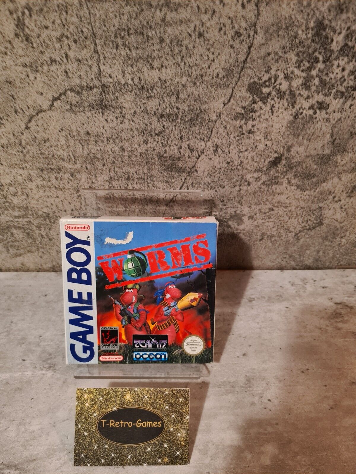 Game Boy Classic Worms mit OVP und Anleitung NOE