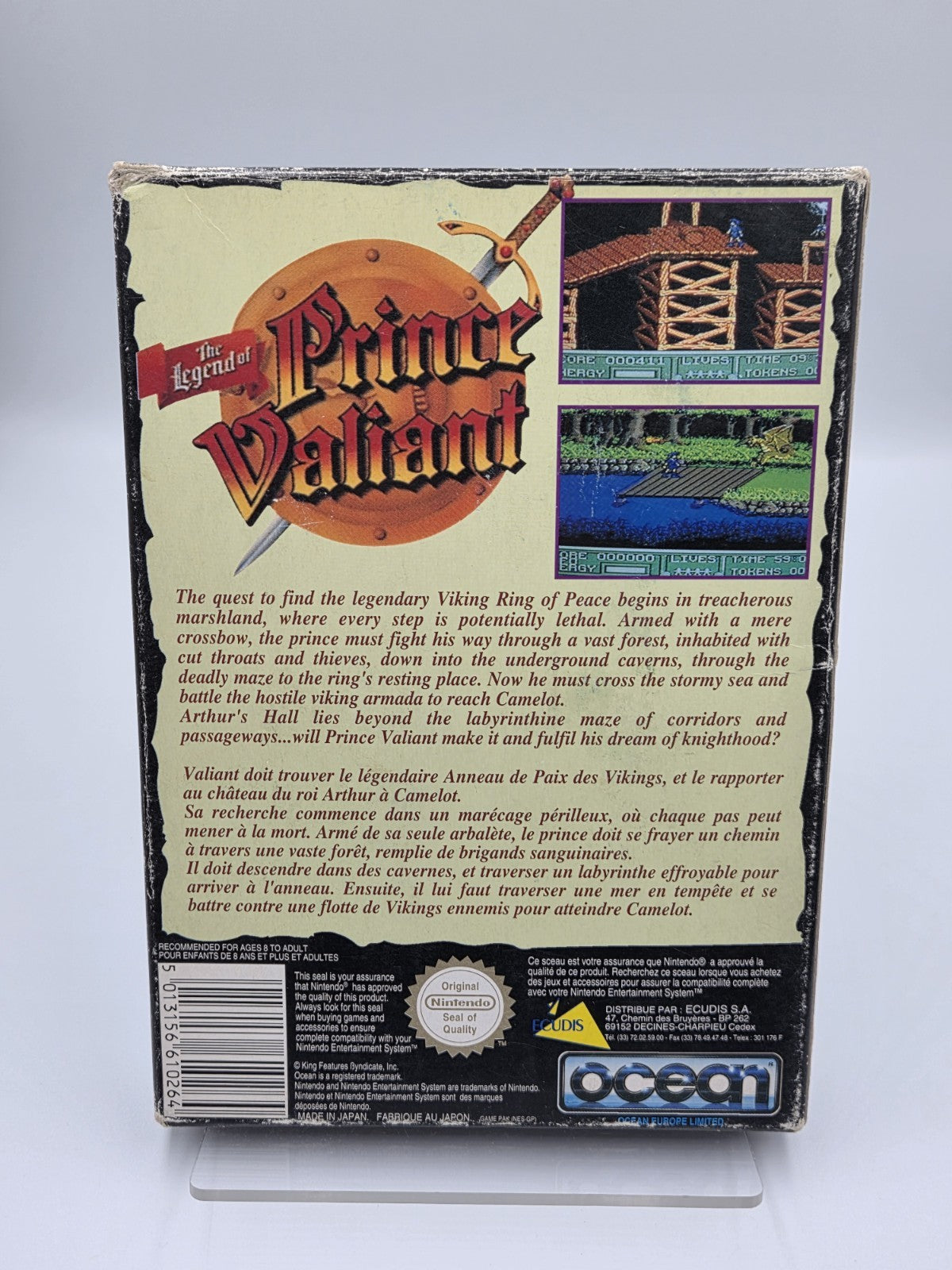 NES The Legend of Prince Valiant mit OVP und Anleitung FRA