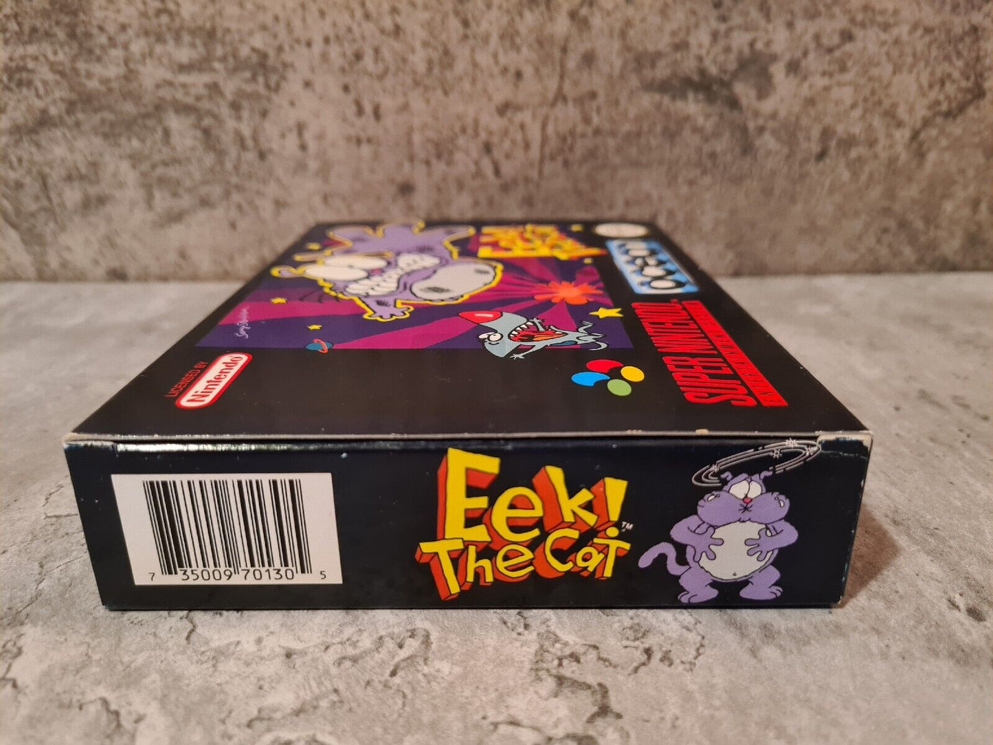 SNES Super Nintendo Eek The Cat mit OVP und Anleitung UKV - T-Retro-Games