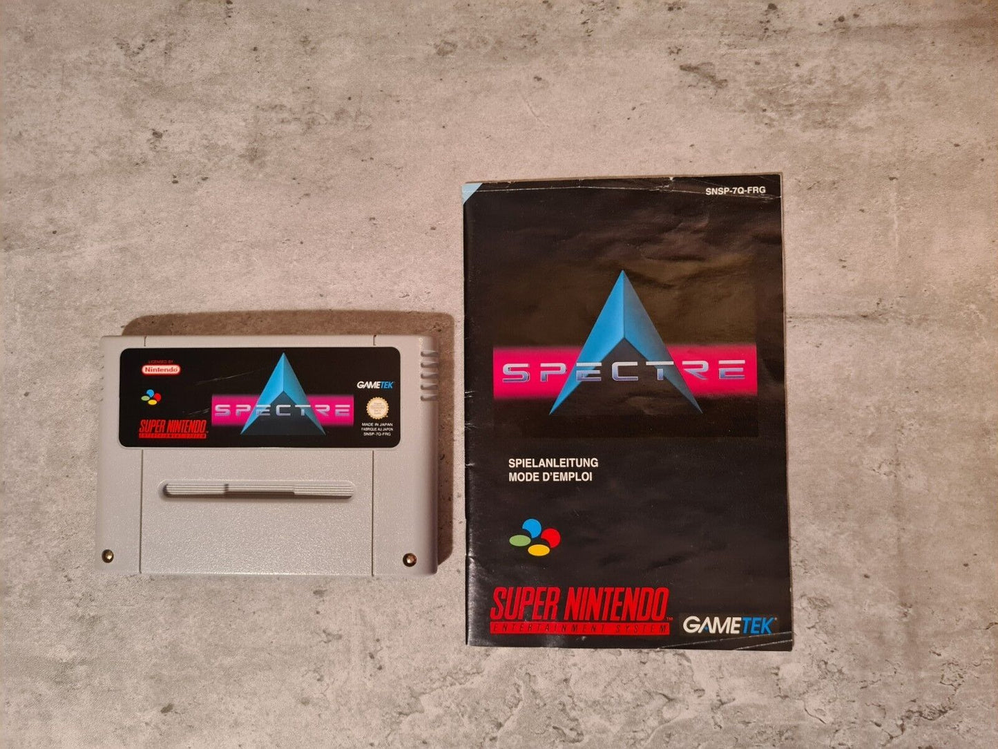SNES Super Nintendo Spectre mit OVP und Anleitung FRG - T-Retro-Games