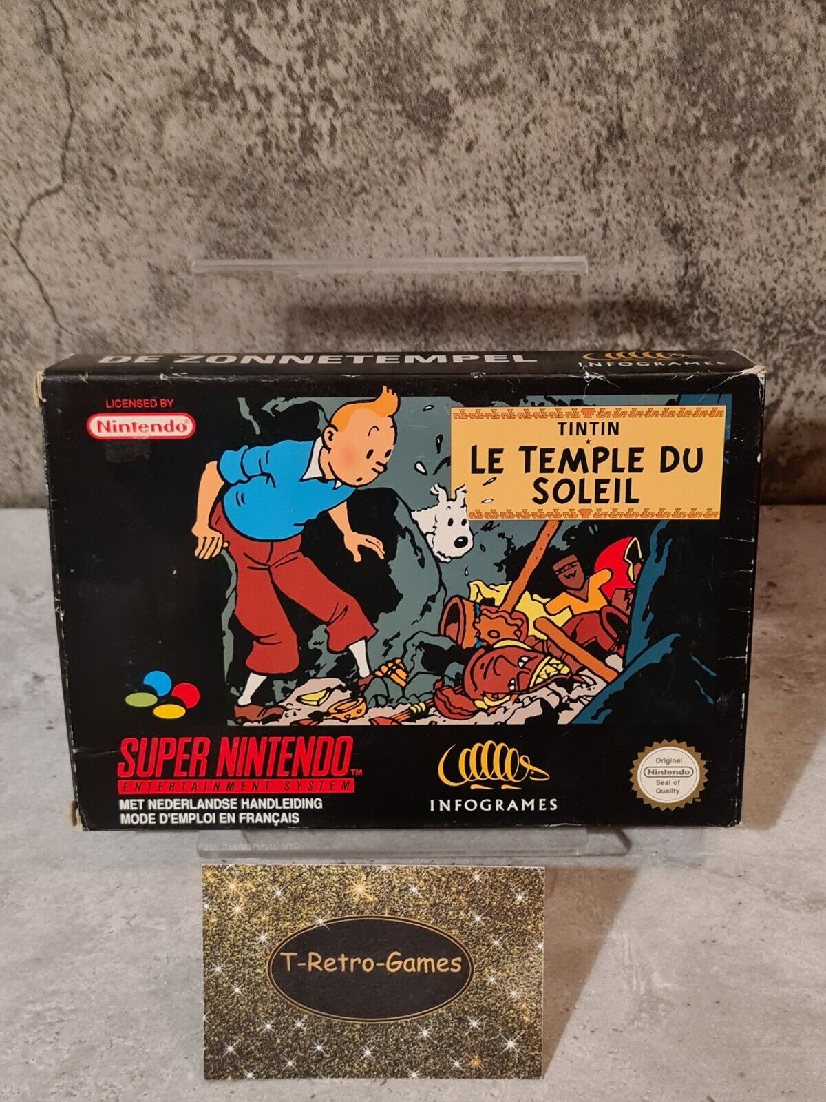 SNES Super Nintendo TinTin Le Temple Du Soleil mit OVP und Anleitung FAH - T-Retro-Games