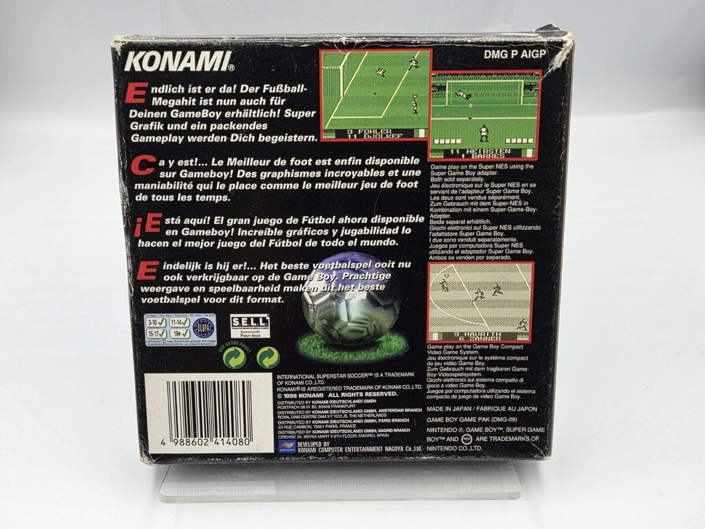 Nintendo Game Boy Classic International Superstar Soccer + OVP und Anleitung EUR - T-Retro-Games