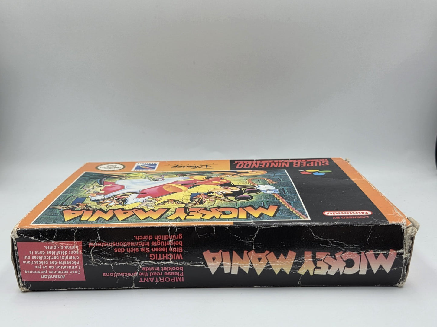 SNES Super Nintendo Mickey Mania mit OVP und Anleitung EUR