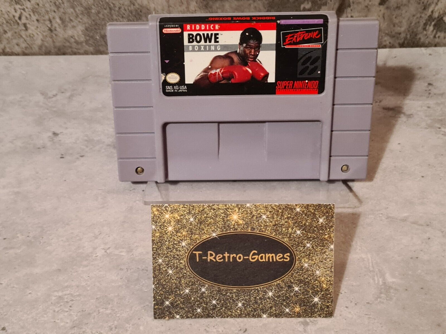 SNES Super Nintendo Riddick Bowe Boxing NTSC USA Modul - T-Retro-Games