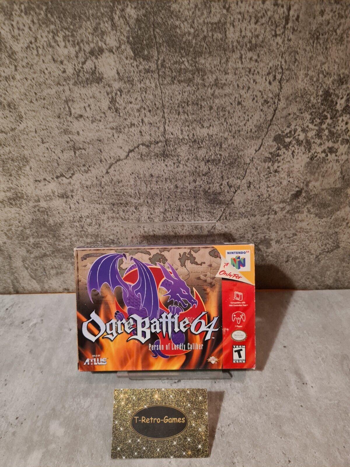 N64 Nintendo 64 Ogre Battle 64 mit OVP und Anleitung USA NTSC - T-Retro-Games