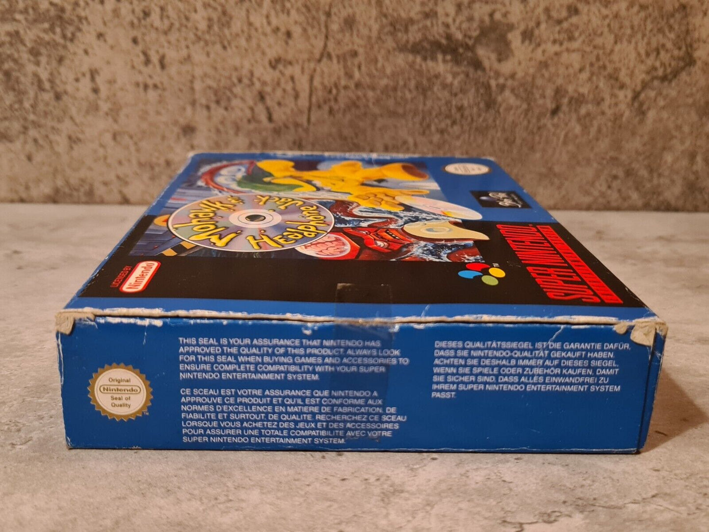 SNES Super Nintendo Mohawk & Headphone Jack mit OVP und Anleitung EUR - T-Retro-Games