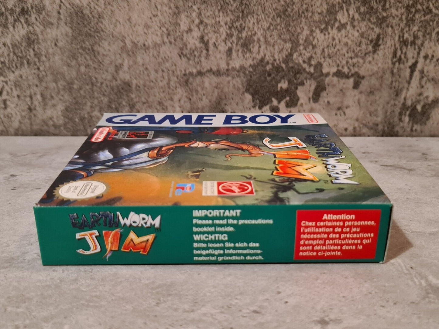 Nintendo Game Boy Classic Spiel Earthworm Jim EUR New Old Stock Unbenutzt - T-Retro-Games