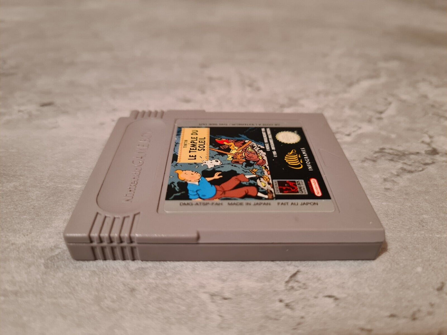 Nintendo Gameboy Classic Spiel TinTin Le Temple Du Soleil Modul FAH - T-Retro-Games