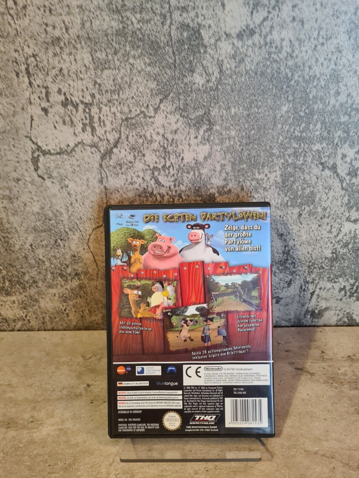 Nintendo GameCube Der Tierisch Verrückte Bauernhof mit OVP und Anleitung NOE
