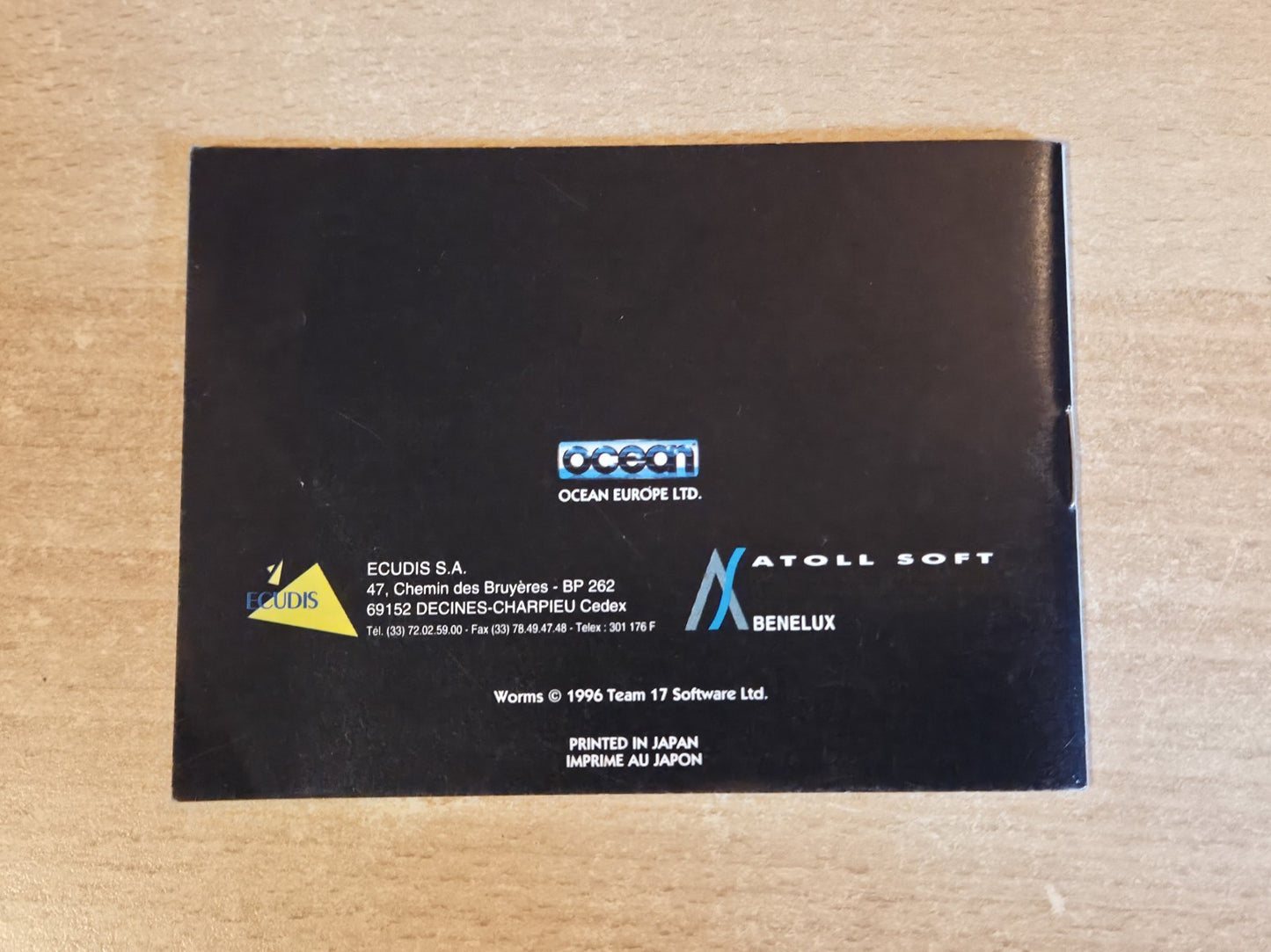 Nintendo Game Boy Classic Worms Spielanleitung Instruction Booklet FAH