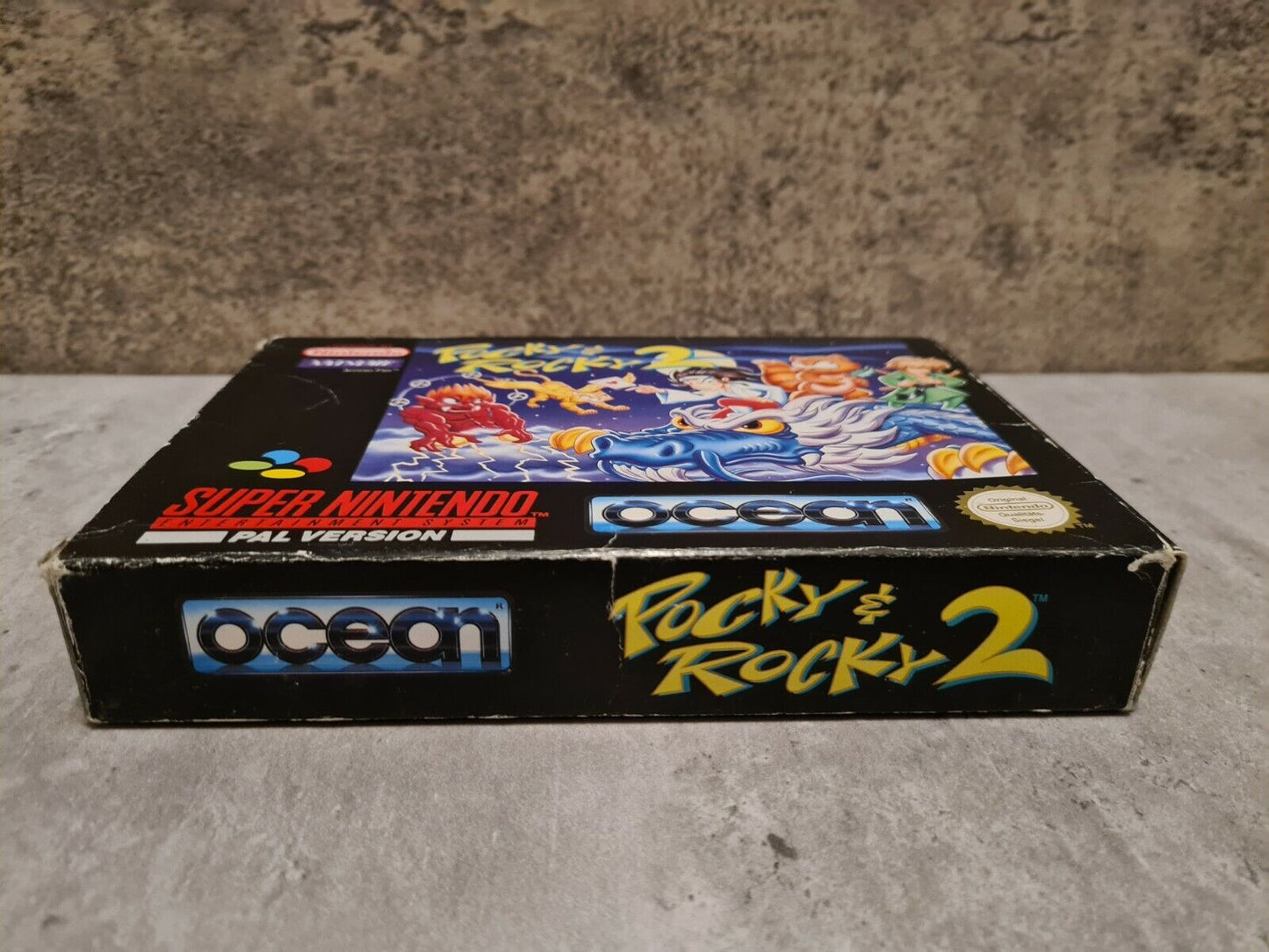 SNES Super Nintendo Pocky & Rocky 2 mit OVP und Anleitung NOE - T-Retro-Games