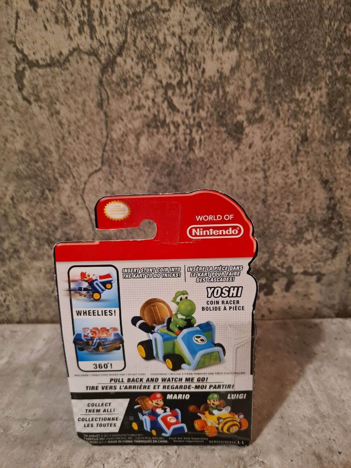 World of Nintendo Collectible Figur Yoshi with Stunt Coin Neu New Sealed - T-Retro-Games
