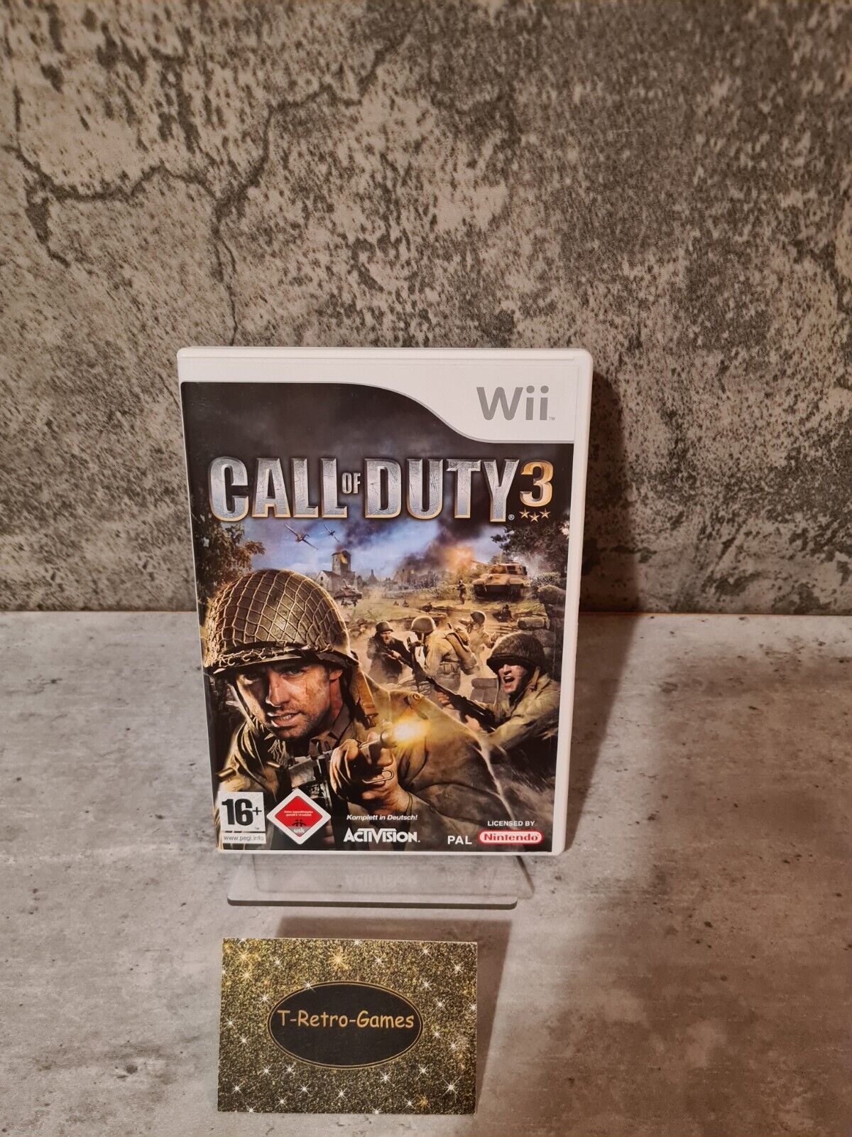 Nintendo Wii Spiel Call of Duty 3 mit OVP und Anleitung NOE - T-Retro-Games