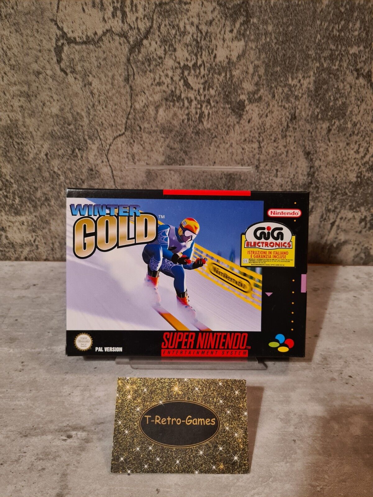 SNES Super Nintendo Winter Gold New Old Stock Neu unbenutzt - T-Retro-Games
