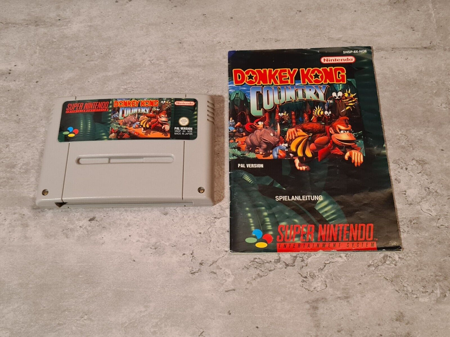 SNES Super Nintendo Donkey Kong Country mit OVP und Anleitung NOE - T-Retro-Games